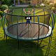 Aga SPORT EXCLUSIVE Trampoline 500 cm Dark Green + Safety Net + Ladder