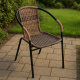 Aga Garden Chair RATTAN Black/Brown