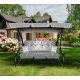 Aga Garden Swing 2in1 GRANDLUX XXL Light Grey