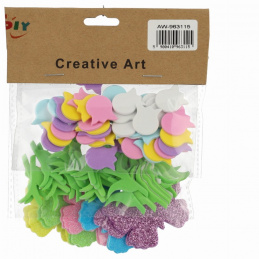 Colorful foam Easter stickers