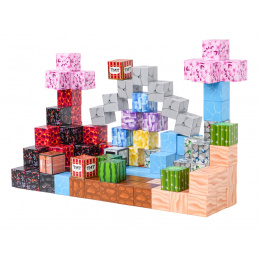 Set of Magnetic Building Blocks, 117 pcs.