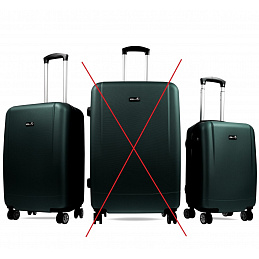 Aga Travel Set of Suitcases MR4656 Dark Green