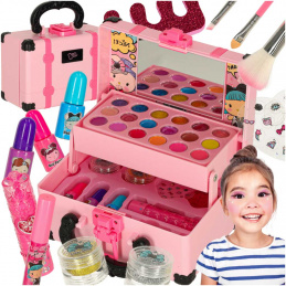 Makeup and Nail Set Makeup Cosmetics Shadows Polishes Case