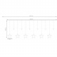 Light curtain 138 LED USB multicolour KS19748