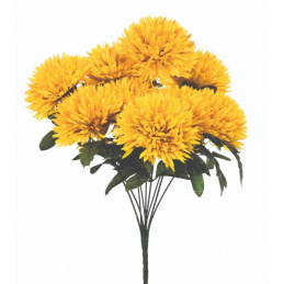 Bouquet of artificial flowers yellow Chrysanthemums - 58 cm