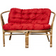 Aga Rattan set BAHAMA Grey Dark Red