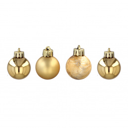 Aga Christmas Ornaments MIX 3cm 24pcs Gold