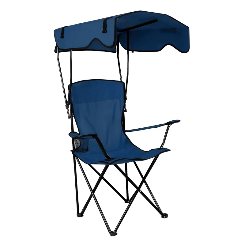 Aga Fishing Chair with Canopy Dark Blue