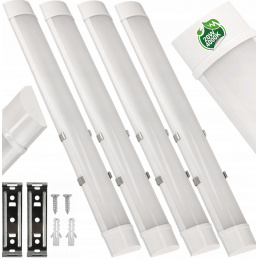 4x Surface Mounted LED Ceiling Light 60cm - 230V - 20W - IP20 - Neutral White