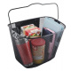 Handlebar basket with clip Black ISO 2355