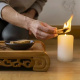 Set of 8 candles - White