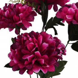 Bouquet of artificial flowers pink chrysanthemums - 52 cm