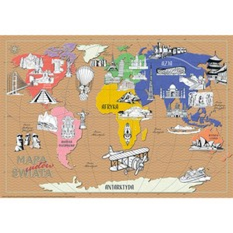 MONUMI XXL Coloring Pages - Wonders of the World 4+