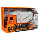 Garbage truck with light and sound function orange