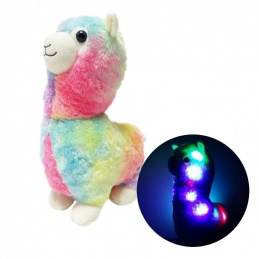 B48G1 GLOWING BEAR LAMA LED COLORS RED