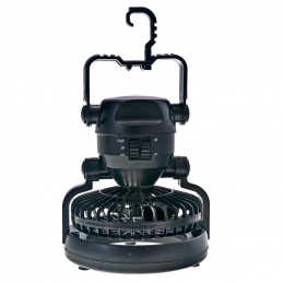L77 LED FLASHLIGHT + BATTERY-POWERED FAN