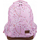 St.RIGHT School set double chamber backpack + case Flowers