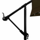 Aga Garden Parasol 300 cm Brown with LED Lighting