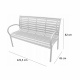 Aga Garden Bench 125x60x80 cm