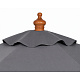Linder Exclusiv Garden Parasol with Wooden Frame 300 cm Dark Grey