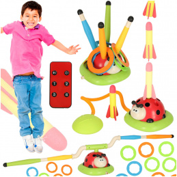 Sports game for kids jumping rope target throwing ladybug 3-in-1