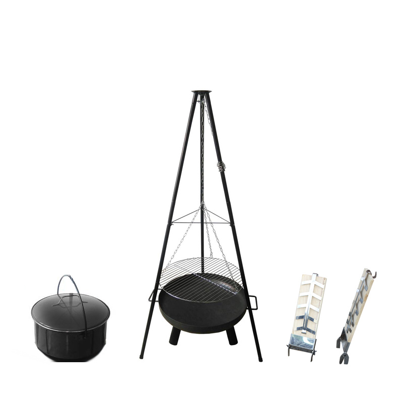 Aga Garden grill on tripod with 4in1 OSLO fireplace