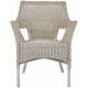 Aga Rattan set LARUS White Maroon