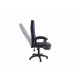 Aga Office chair Black - Blue with footrest