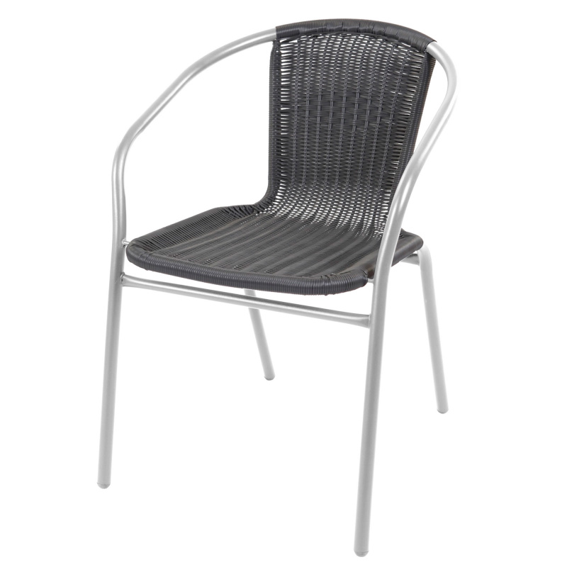 Linder Exclusiv Garden chair RATAN Silver/Black