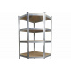 Aga Corner Metal Shelf 180x70x40 cm 5 Shelves