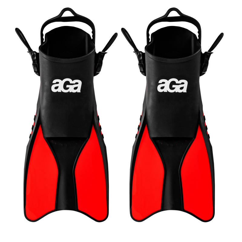 Aga Fins 42.5-47 Black/Red