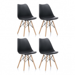 Aga 4x Dining Chair MR2035 Black