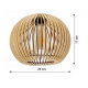 Hanging Ceiling Light LED Wooden Beam 3xE27 Chandelier Dense Ball LUCA