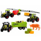 Tractor set agricultural machinery combines ZA4366