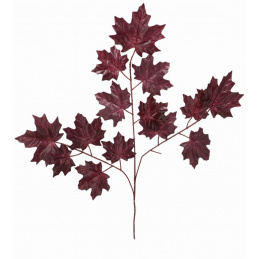 Artificial Plant Bouquet Maple Leaf Branch Autumn Set of 2 Pieces - 75 cm