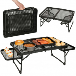 LUARO camping catering folding table 87 x 60 x 40 x 27 cm