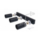 Ceiling spotlight LED VIKI-X 3x GU10 - black