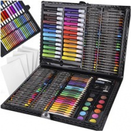 Painting set in suitcase 168 pcs black