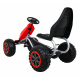 Large Pedal Go-Kart Strong for Kids Red + 100 kg Load + EVA Wheels + Hand Brake + Sport Seat
