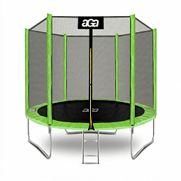 Aga SPORT TOP Trampoline 250 cm Light Green + Safety Net + Ladder
