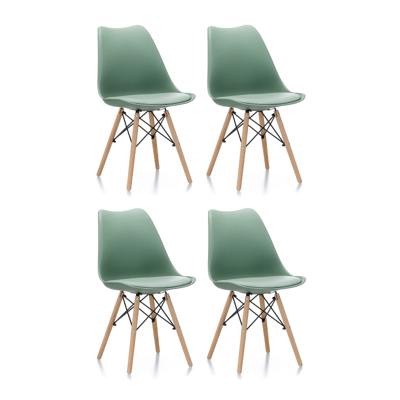 Aga 4x Dining Chair MR2035 Green