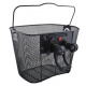 Handlebar basket with clip Black ISO 2355