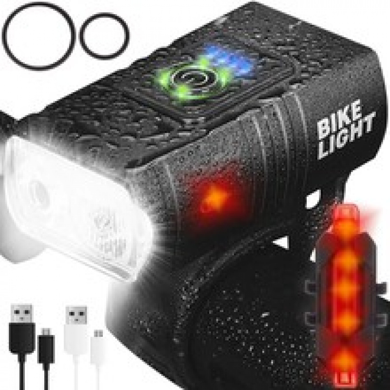 Set of LED bike lights, 4T6, AKU 2 pcs Trizand 18668