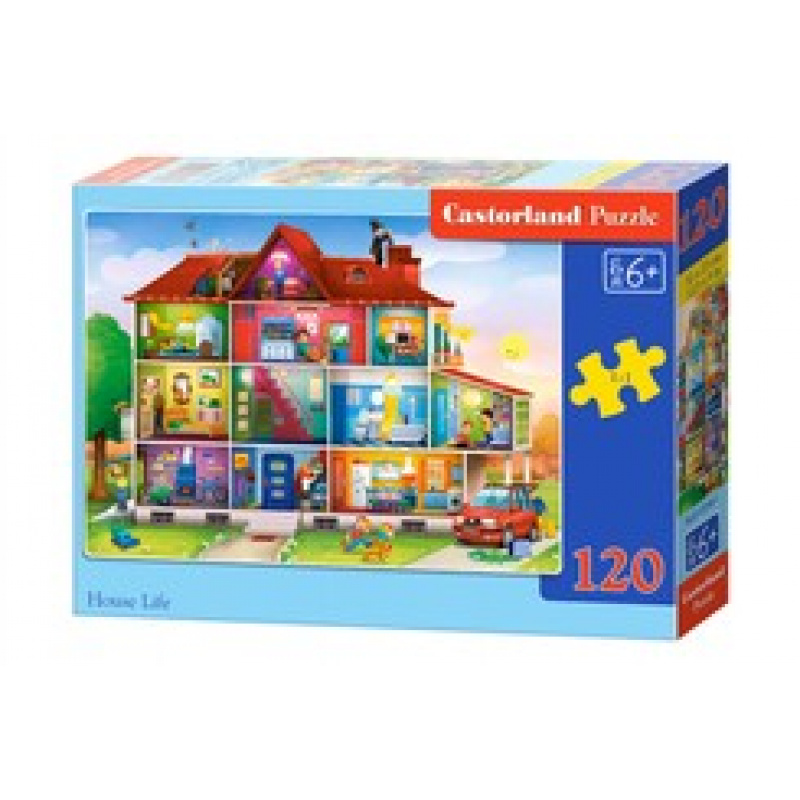 CASTORLAND puzzle 120 pieces - Life in the house