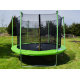 Aga SPORT FIT Trampoline 250 cm Light Green + inner protective net