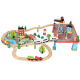 Aga4Kids Wooden Train Track 78 pieces on batteries