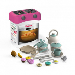 Doloni Plastic Kitchen Pink + Accessories 2DZ004