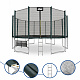 Aga SPORT PRO Trampoline 500 cm Dark Green + Safety Net + Ladder + Shoe Pocket