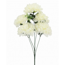 Bouquet of artificial flowers white chrysanthemums - 52 cm