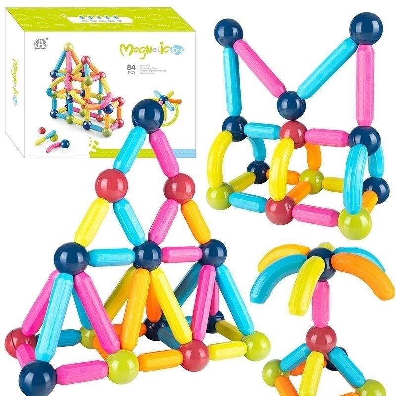 L73G LARGE MAGNETIC CUBES 84PCS COLOR